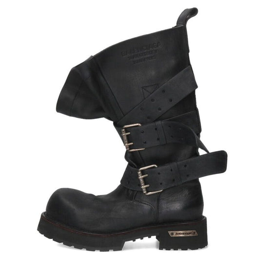 Balenciaga Venom Leather Long Boots Men's 42