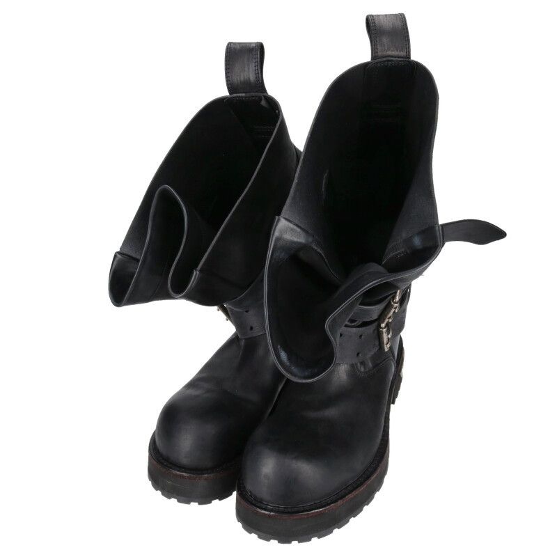 Balenciaga Venom Leather Long Boots Men's 42