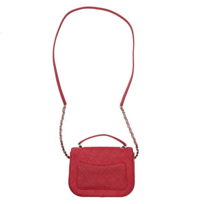 Chanel Half Coco Mark Caviar Skin Chain Shoulder Bag Women