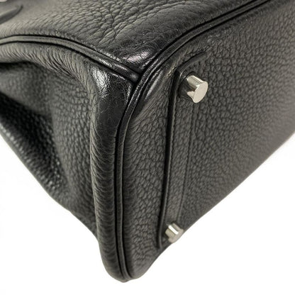 Hermes Handbag Birkin 30 Black Silver Hardware