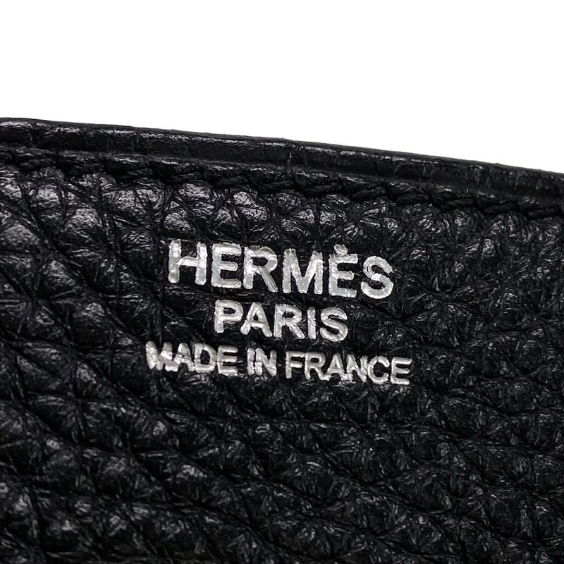 Hermes Handbag Birkin 30 Black Silver Hardware