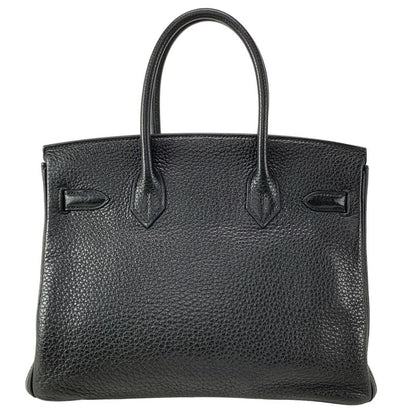Hermes Handbag Birkin 30 Black Silver Hardware