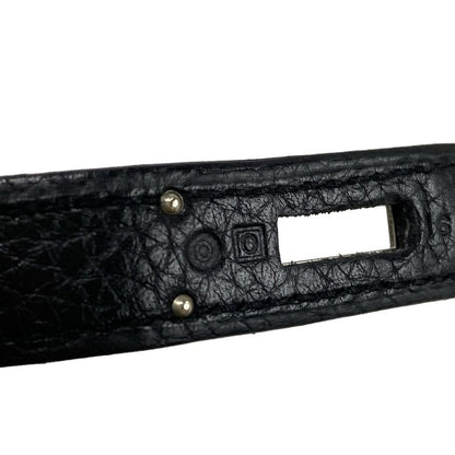 Hermes Handbag Birkin 30 Black Silver Hardware