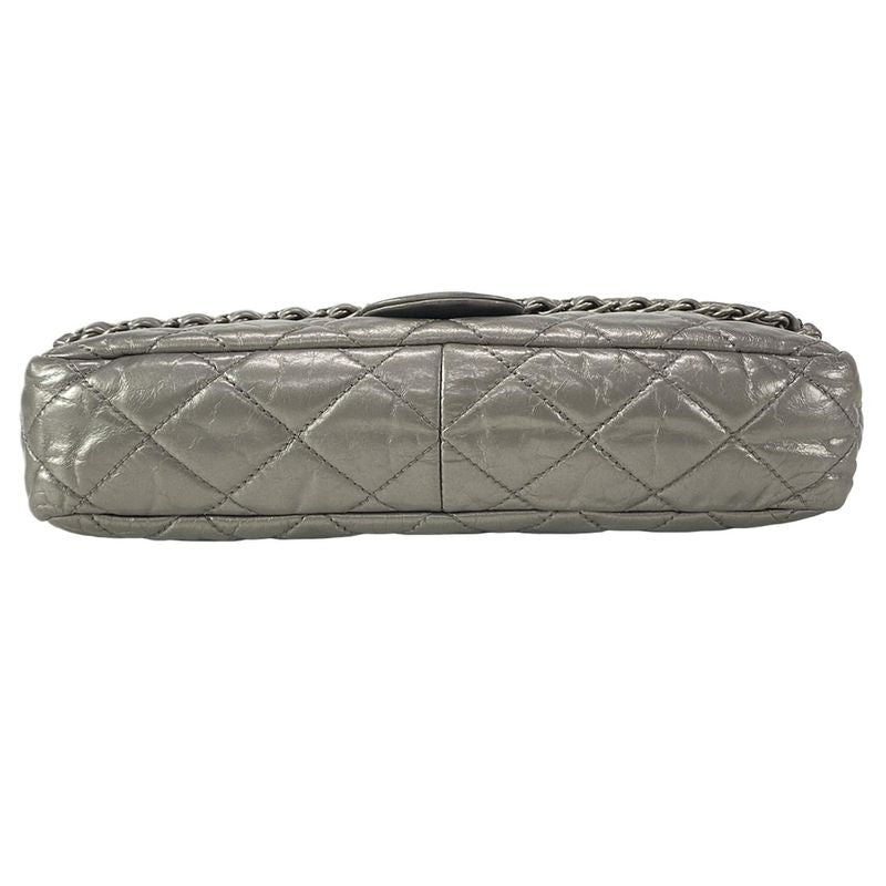 Chanel Shoulder Bag Single Flap Matelasse Chain Me A50599 Silver Chain Shoulder