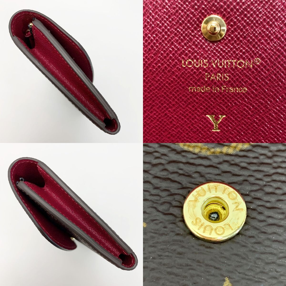 Louis Vuitton Portefeuille/emily Long Wallet M60697 with Initials (Y)
