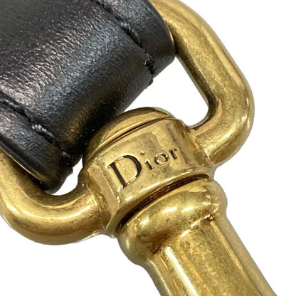 DIOR Christian Dior Shoulder Strap - Ivory Gold And Black Leather