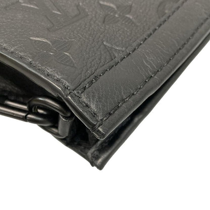 Louis Vuitton Monogram Shadow Gaston Wearable Wallet M81115 Noir Black Leather