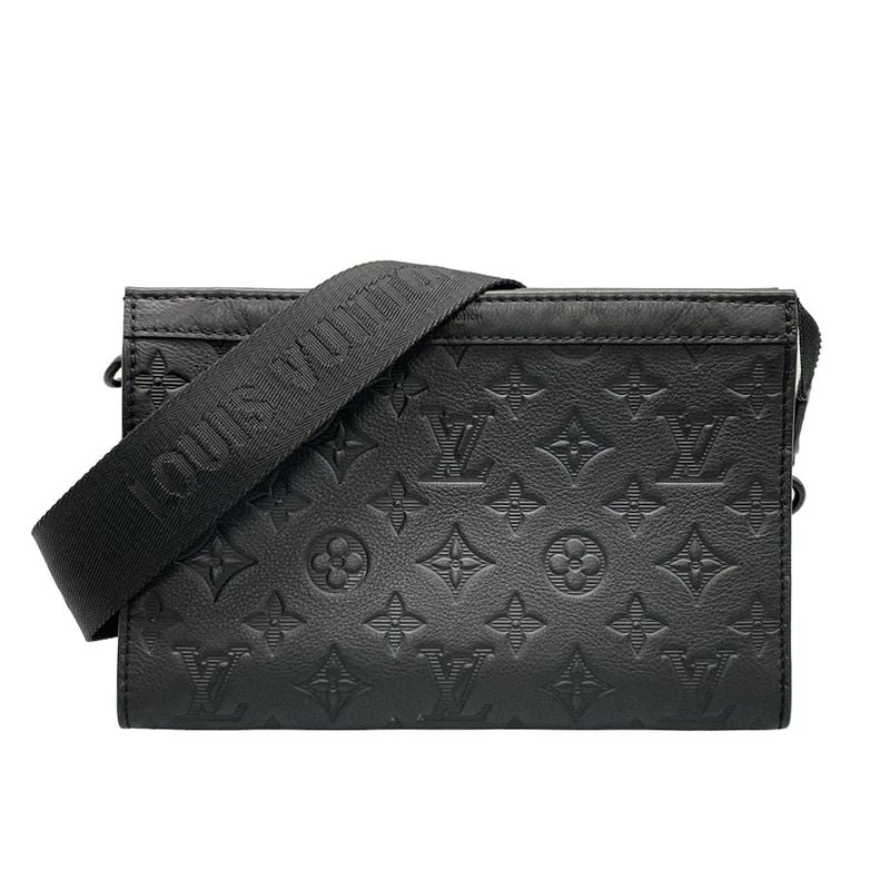 Louis Vuitton Monogram Shadow Gaston Wearable Wallet M81115 Noir Black Leather