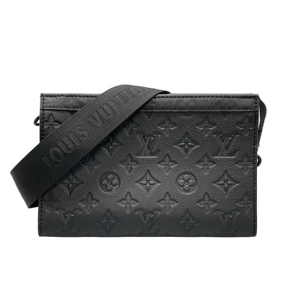 Louis Vuitton Monogram Shadow Gaston Wearable Wallet M81115 Noir Black Leather