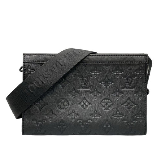 Louis Vuitton Monogram Shadow Gaston Wearable Wallet M81115 Noir Black Leather