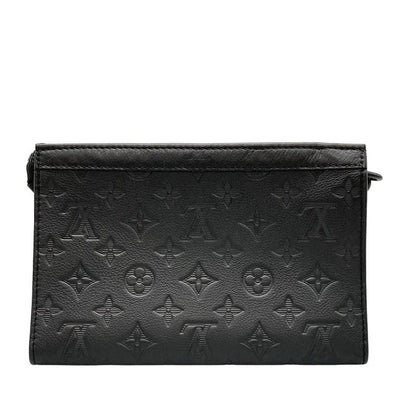 Louis Vuitton Monogram Shadow Gaston Wearable Wallet M81115 Noir Black Leather