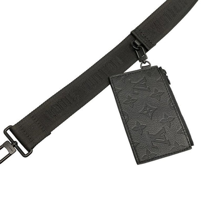 Louis Vuitton Monogram Shadow Gaston Wearable Wallet M81115 Noir Black Leather