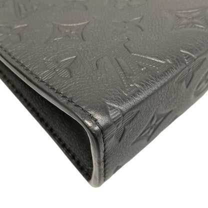 Louis Vuitton Monogram Shadow Gaston Wearable Wallet M81115 Noir Black Leather