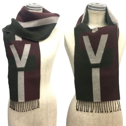 Sale Louis Vuitton Scarf Men's Shawl Echarpe V・istrique Wool X Cashmere Aq7386