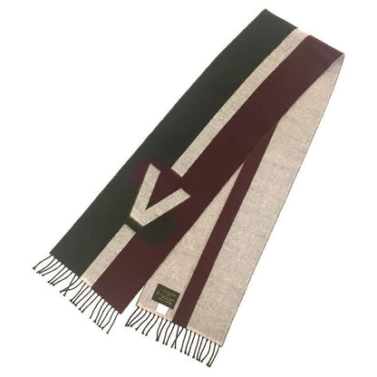 Sale Louis Vuitton Scarf Men's Shawl Echarpe V・istrique Wool X Cashmere Aq7386