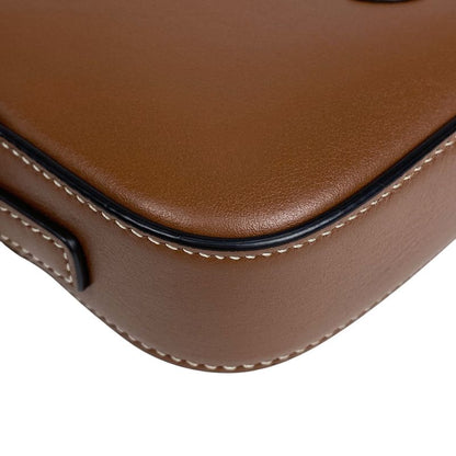 Celine Cuir Triomphe Camera Bag Handbag Shoulder Bag Leather Brown Women