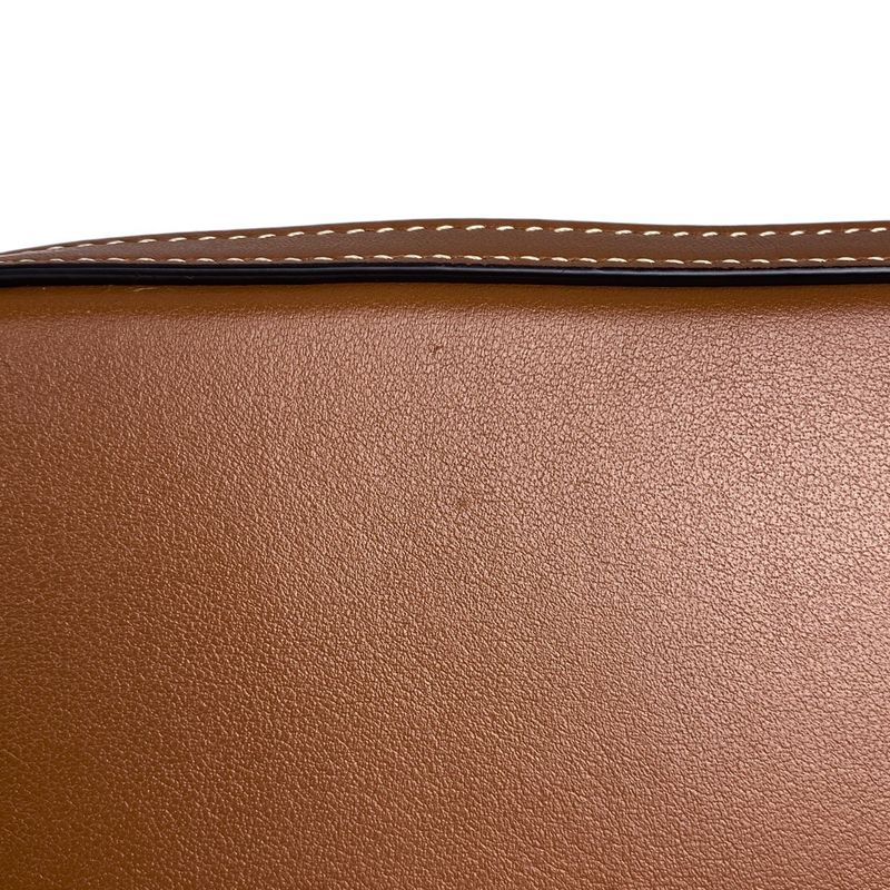 Celine Cuir Triomphe Camera Bag Handbag Shoulder Bag Leather Brown Women