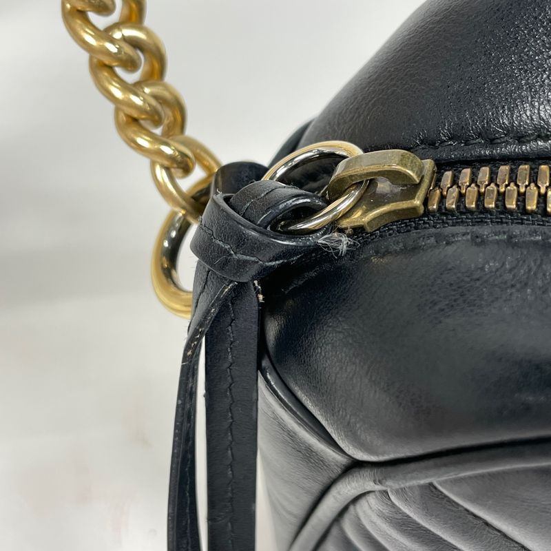Gucci Ggmarmont Chain Shoulder Bag Double G Crossbody Shoulder Bag Leather