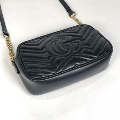 Gucci Ggmarmont Chain Shoulder Bag Double G Crossbody Shoulder Bag Leather