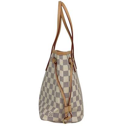 Louis Vuitton Neverfull PM Handbag Tote Bag Damier Azure White N41362 Women
