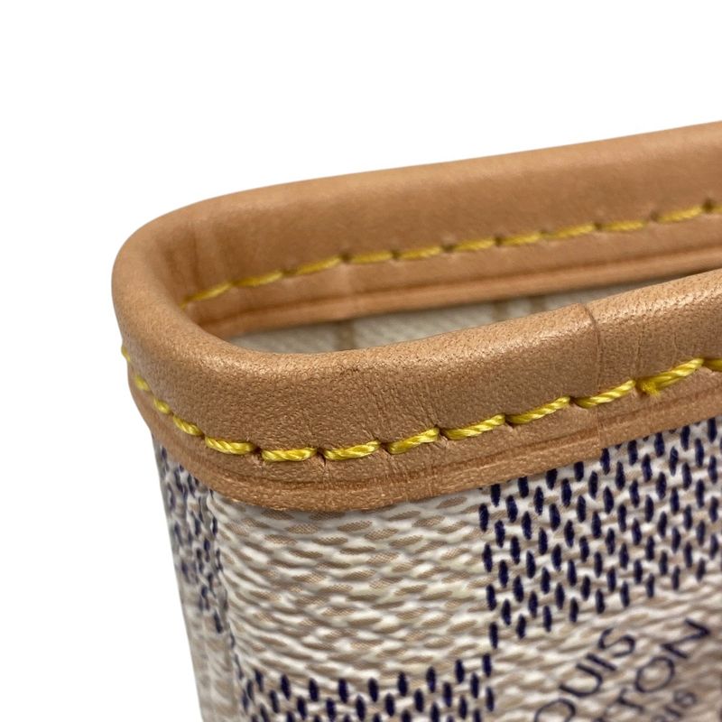 Louis Vuitton Neverfull PM Handbag Tote Bag Damier Azure White N41362 Women