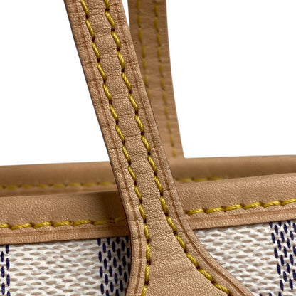 Louis Vuitton Neverfull PM Handbag Tote Bag Damier Azure White N41362 Women