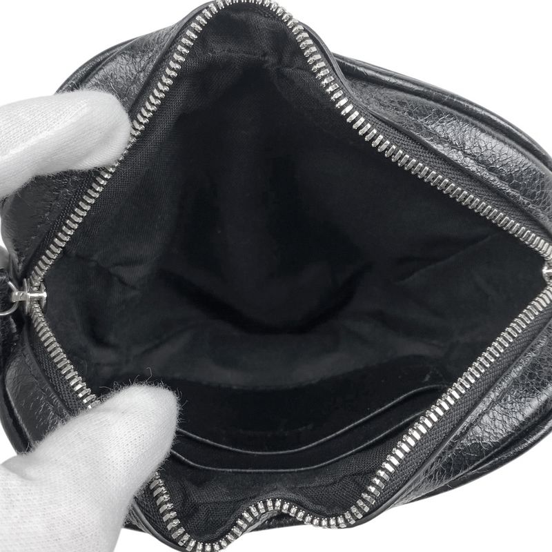 Balenciaga le Cagor Shoulder Bag Heart Shoulder Bag Leather Black 722781 Women