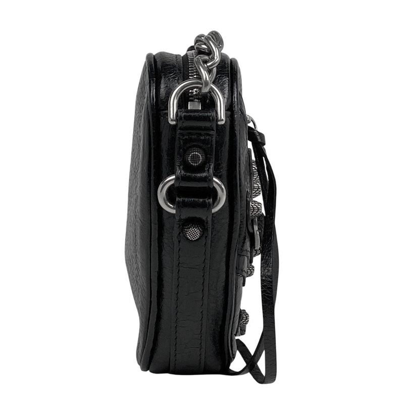 Balenciaga le Cagor Shoulder Bag Heart Shoulder Bag Leather Black 722781 Women