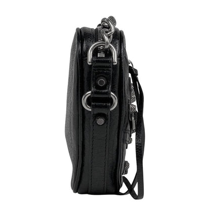 Balenciaga le Cagor Shoulder Bag Heart Shoulder Bag Leather Black 722781 Women