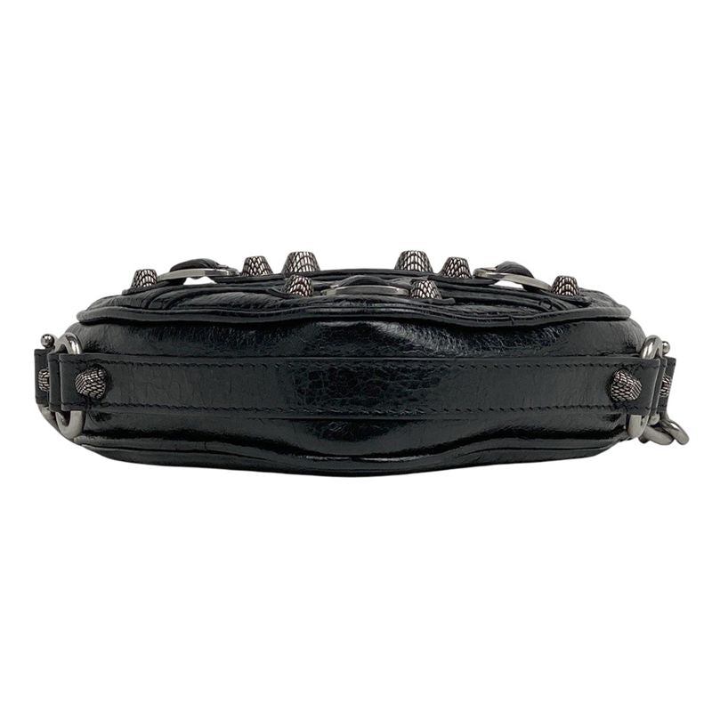 Balenciaga le Cagor Shoulder Bag Heart Shoulder Bag Leather Black 722781 Women