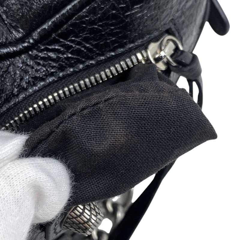 Balenciaga le Cagor Shoulder Bag Heart Shoulder Bag Leather Black 722781 Women