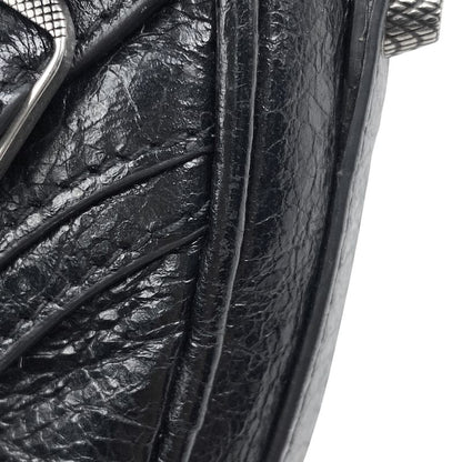 Balenciaga le Cagor Shoulder Bag Heart Shoulder Bag Leather Black 722781 Women