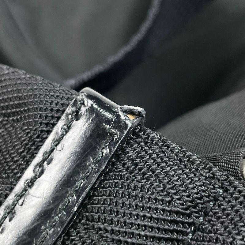 Prada Logo Plate Backpack Sac Rucksack Backpack Nylon Nero (Black) B2811 Women