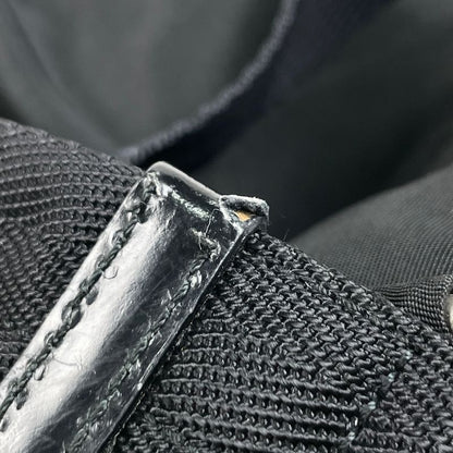 Prada Logo Plate Backpack Sac Rucksack Backpack Nylon Nero (Black) B2811 Women