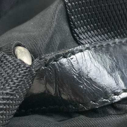 Prada Logo Plate Backpack Sac Rucksack Backpack Nylon Nero (Black) B2811 Women