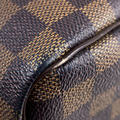 Louis Vuitton Speedy 30 Handbag Boston Commuter Shopping Handbag Damier Brown