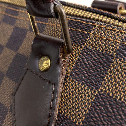 Louis Vuitton Speedy 30 Handbag Boston Commuter Shopping Handbag Damier Brown