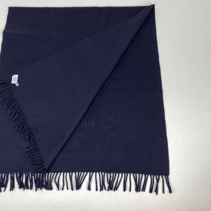 Prada Logo Shawl Beaded Scarf Shawl Wool Women