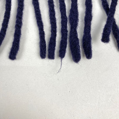 Prada Logo Shawl Beaded Scarf Shawl Wool Women