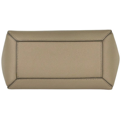 Celine Belt Bag Nano 2way Shoulder Bag Handbag Leather Beige Women