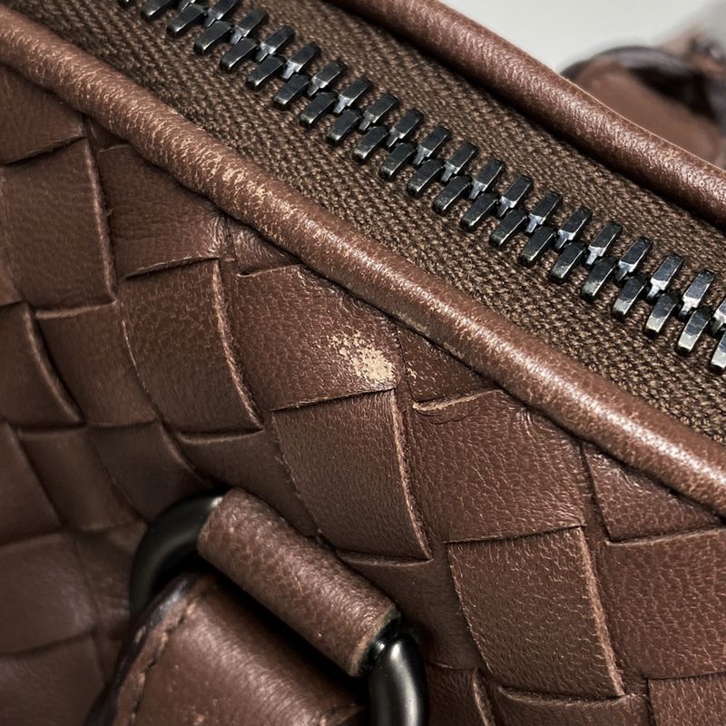 Bottega Veneta Veneta Intrecciato Tote Bag Shoulder Bag Tote Leather Brown Women