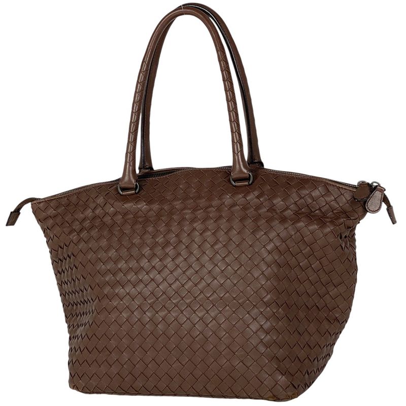 Bottega Veneta Veneta Intrecciato Tote Bag Shoulder Bag Tote Leather Brown Women