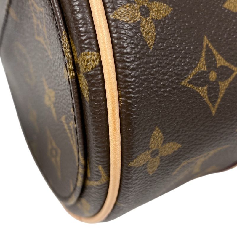 Louis Vuitton Papillon Barrel Bag Tube Shape Shoulder Handbag Monogram Brown