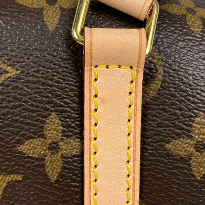 Louis Vuitton Papillon Barrel Bag Tube Shape Shoulder Handbag Monogram Brown