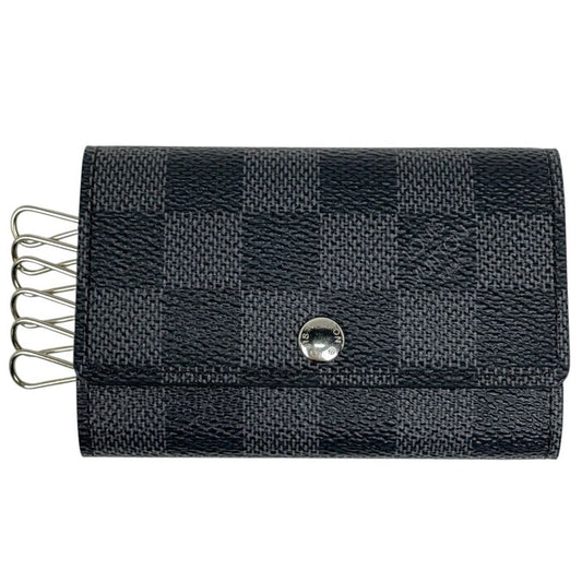 Louis Vuitton Multicles 6 Key Holder Key Case Damier Graphite Black N62662 Men's