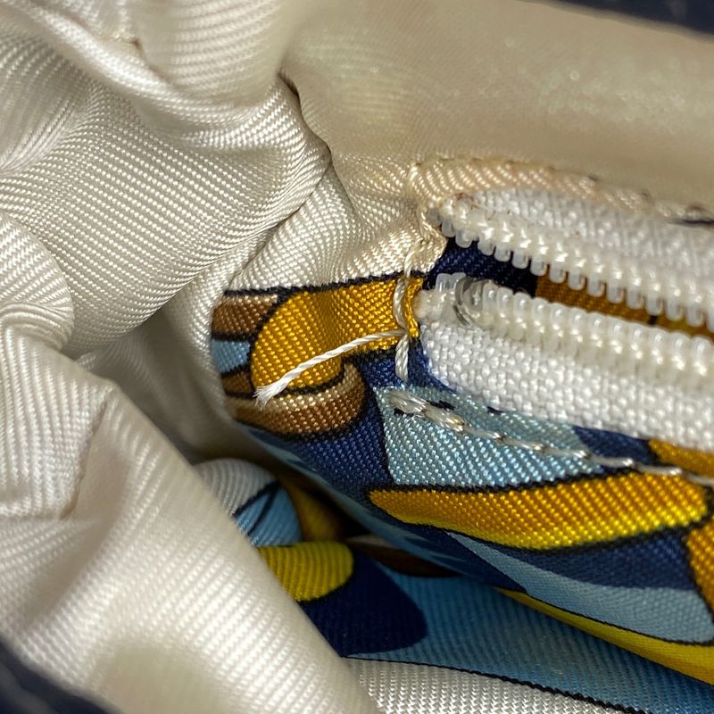 Christian Dior Saddle Bag Handbag One Shoulder Logo Shoulder Bag Denim Navy