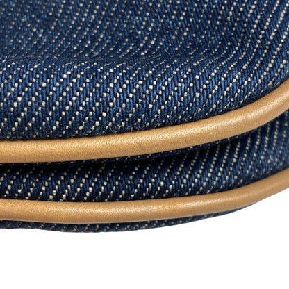 Christian Dior Saddle Bag Handbag One Shoulder Logo Shoulder Bag Denim Navy