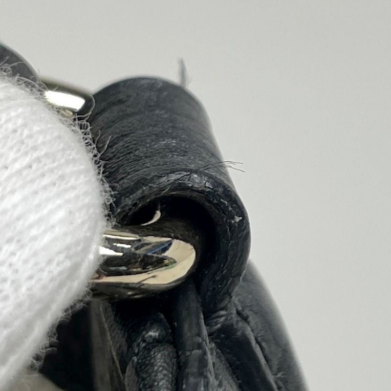 Gucci Soho Handbag Interlocking G Handbag Leather Black 336751 Women