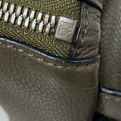 Loewe Puzzle S Ring Bag Khaki Body Bag Leather Green Beige Men's