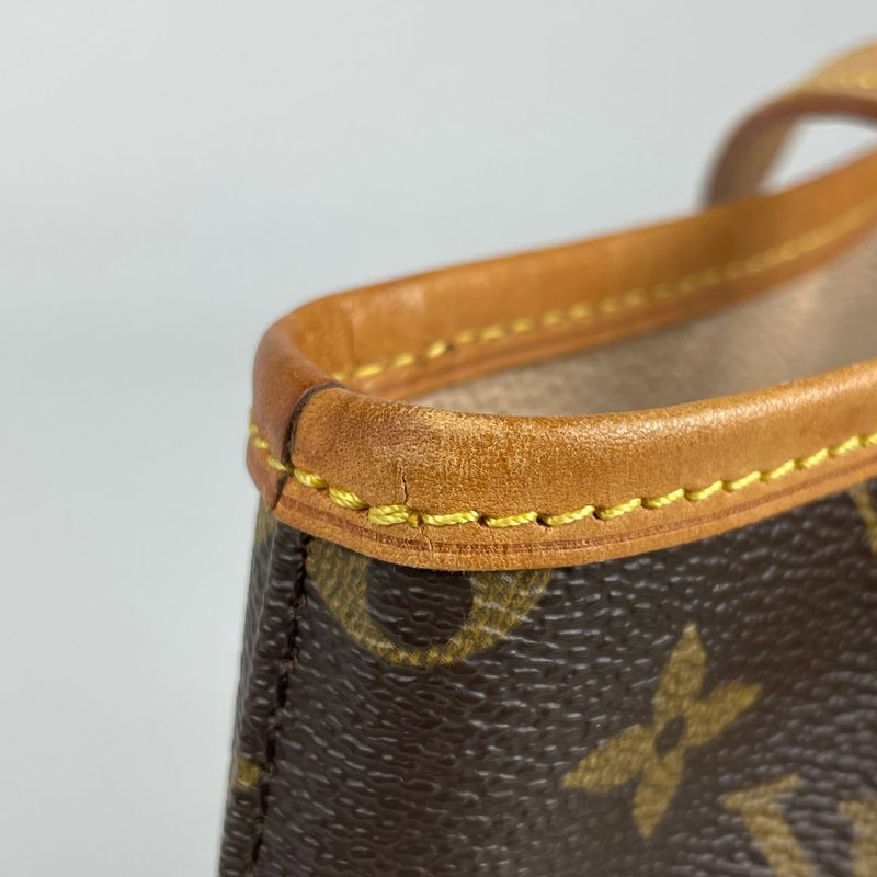 Louis Vuitton Petit Bucket PM Shoulder Bag Bucket Shape Tote Bag Monogram Brown